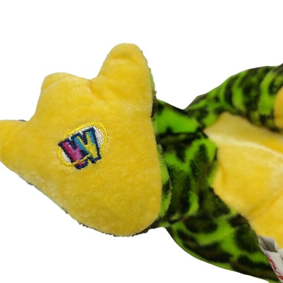 Ganz Webkinz Bullfrog 9 in Plush Frog Green Black Spotted Stuffed Animal NO CODE - Picture 7 of 9
